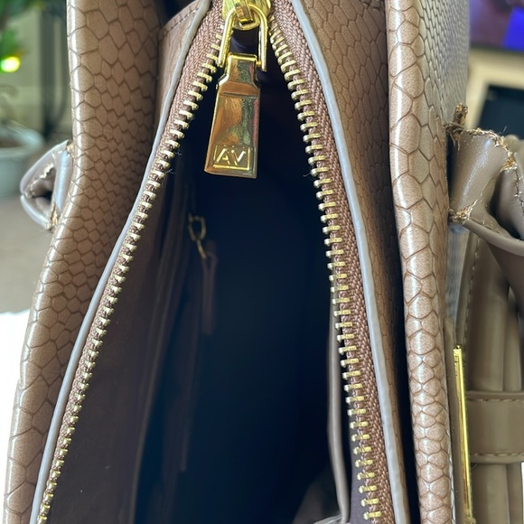 Adrienne Vittadini “The Greenwich Collection” Double Handle Shopper, Taupe - Picture 9 of 15